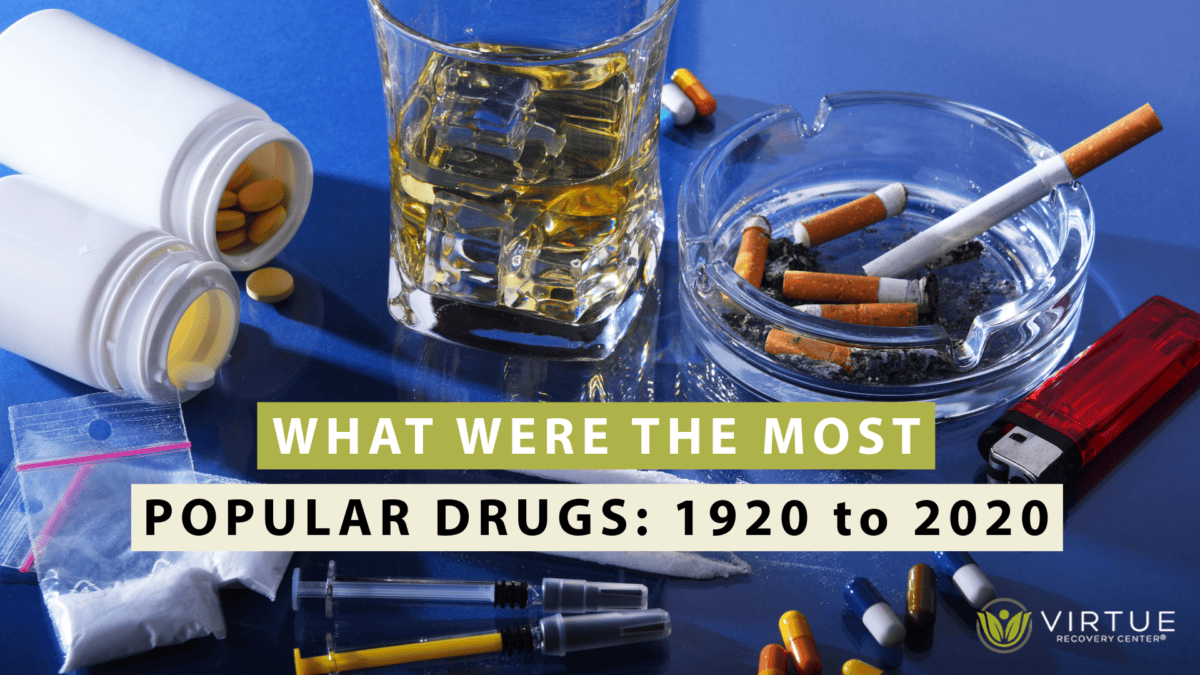 What were the most popular drugs from 1920 to 2020 | Virtue Recovery Center Las Vegas